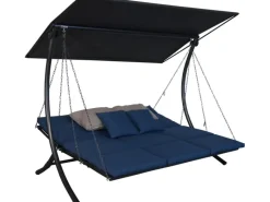 Angerer Freizeitmöbel Hollywoodschaukeln|Angerer Hollywoodschaukel Swing Smart Denim 3-Sitzer