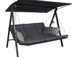 Hollywoodschaukeln|Angerer Hollywoodschaukel 3-Sitzer Lounge Smart Stone