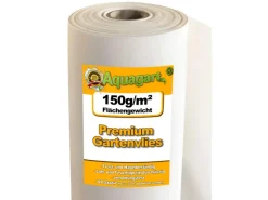 Aquagart Gartenvliese|200m² Gartenvlies Unkrautvlies Unkrautfolie Mulchvlies 150g/m² Weiß 2m Breit