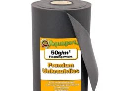56m² Gartenvlies Unkrautvlies Mulchvlies Vlies 50g 1,6m Breit*Aquagart New
