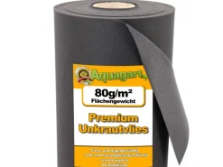 Aquagart Gartenvliese|168m² Gartenvlies Unkrautvlies Mulchvlies 80g 1,4m Breit