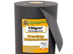7,5m² Gartenvlies Unkrautvlies Unkrautfolie Mulchvlies 150g/m² 1,5m Breit*Aquagart Online