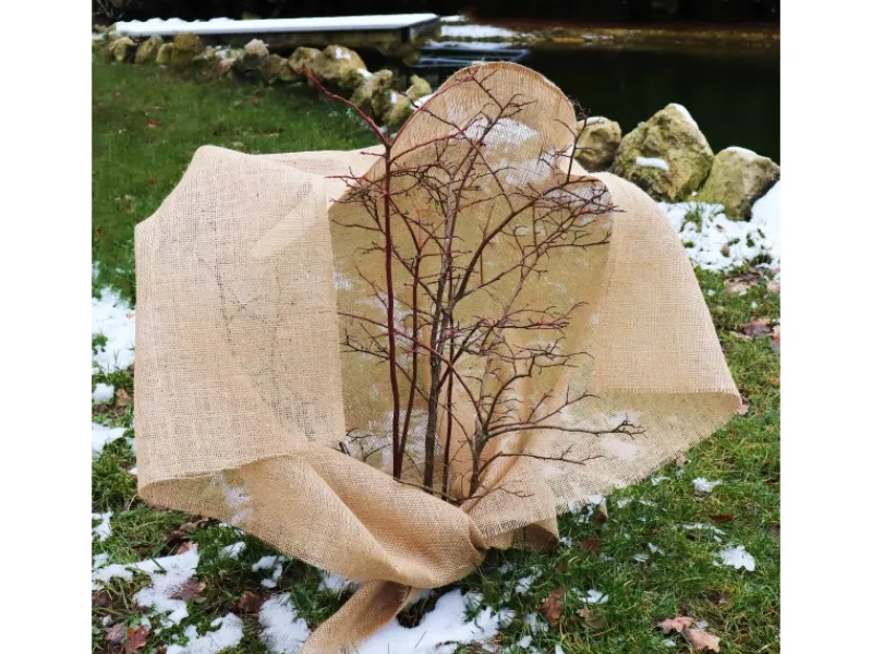 Aquagart Weitere Gartenhelfer|15m x 1m Jutegewebe 215g/m² Jutematte Gartenjute Jute Stoff Sackleinen Juteband