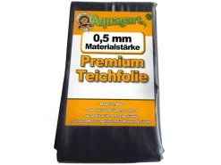 Teichfolie PVC 10m x 2m 0,5mm Schwarz Folie für den Gartenteich*Aquagart