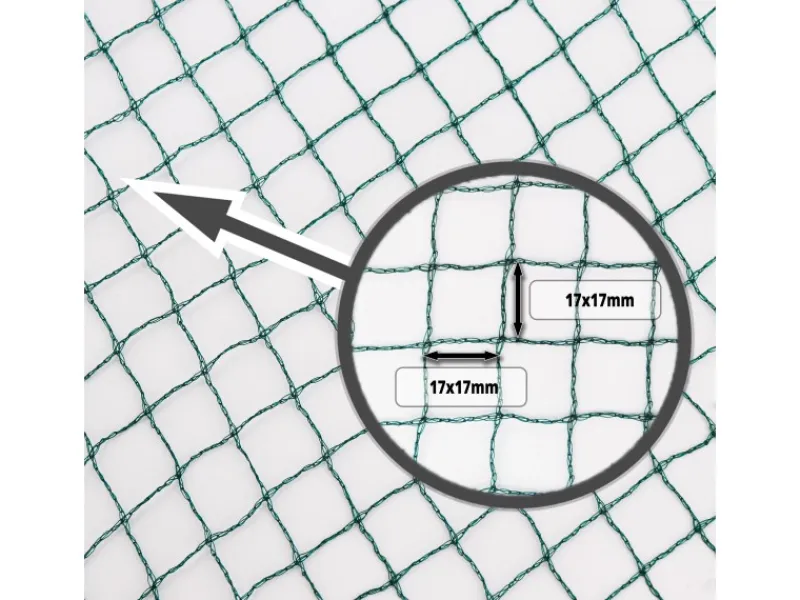 Aquagart Teichfolien|Teichnetz 3m x 8m Reiherschutz Silonetz Laubschutznetz Vogelschutznetz Laubnetz
