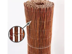 Weidenmatte 10m x 150 cm I Sichtschutzmatte Aus Weiden Sichtschutz Für Garten*Aquagart