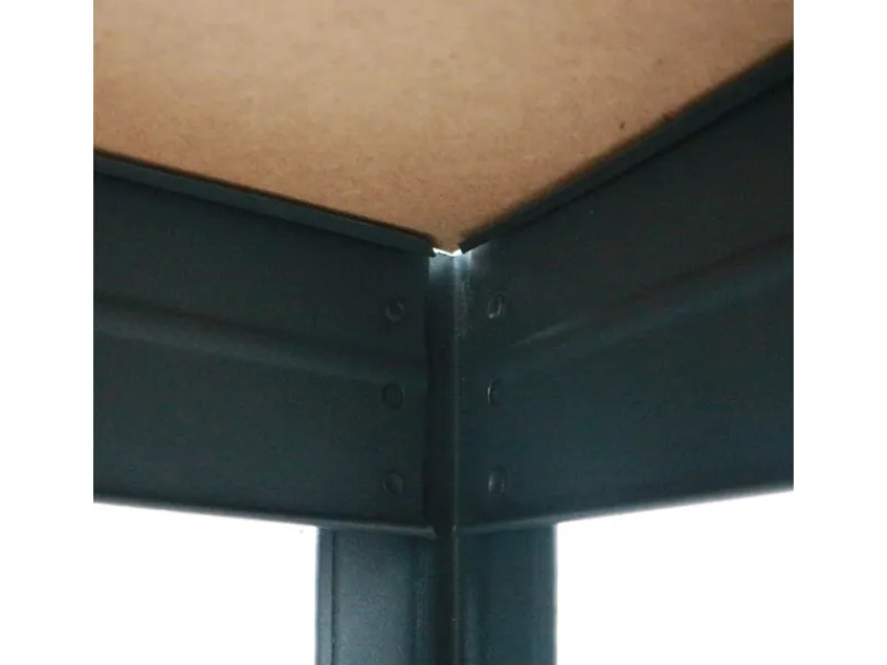 Rivet Schwerlastregal 180 x 150 x 45 cm 5 Böden Anthrazit FSC®*AR Shelving Hot