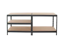 AR Shelving Kaminholzregale|Schwerlast-Steckregal Rivet M 180cm x 90 cm x 40cm 5B FSC®