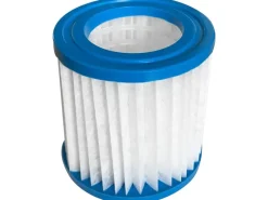 Frame Pool Set Rund 420 x 84 cm Blau mit CleanPlus Filterpumpe Anschluss-Schläuchen und Filterkartusche Größe M*Avenli New