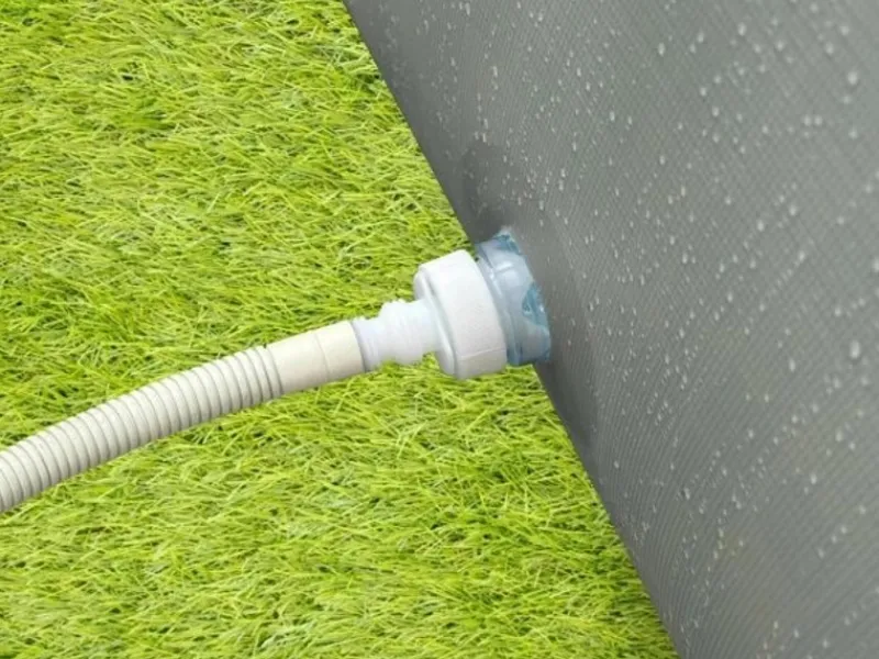 Avenli Aufstellpools|Frame Rectangular Stahlrahmenpool Rechteckig 400 x 200 x 100 cm Grau mit Reparaturaufkleber und Anleitung