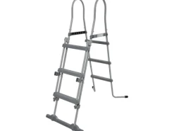 Avenli Wassersport|Frame Stahlrahmenpool Rechteckig 540 x 250 x 100 cm Grau mit Sicherheitsleiter und CleanPlus Filterpumpe