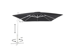 AXI Sonnenschirme|Ampelschirm 300 cm x 300 cm mit Dreh- & Neigungsfunktion
