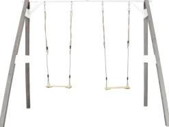 Doppelschaukel Grau - Weiß 160 x 254 x 207 cm*AXI Best