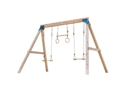 AXI Gartenspielgeräte|Doppelschaukel Maya aus Holz mit Trapez Braun FSC®