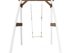 AXI Gartenspielgeräte|Einzelschaukel Weiß - Braun 160 x 181 x 207 cm
