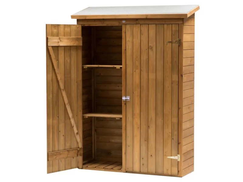 Gartenschrank Olivier Holz 131 cm x 180 cm Braun*AXI New