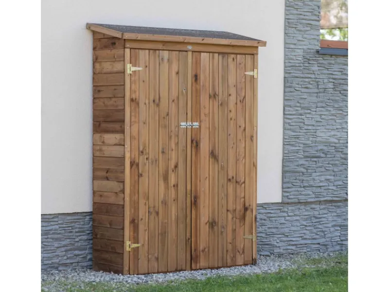 Gartenschrank Olivier Holz 131 cm x 180 cm Braun*AXI New