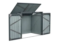 AXI Mülltonnenboxen|Gartenschränke|Gartenschrank Oscar Metall 2 x 240 l Anthrazit