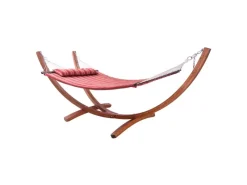 AXI Weitere Gartenmöbel|Hängematte Hawaii Set mit Holzgestell Rot