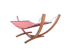 AXI Weitere Gartenmöbel|Hängematte Hawaii Set mit Holzgestell Rot