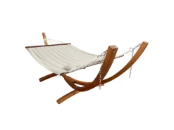 Hängematte Hawaii Set mit Holzgestell Beige*AXI Best