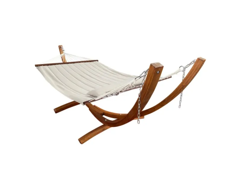 Hängematte Hawaii Set mit Holzgestell Beige*AXI Best