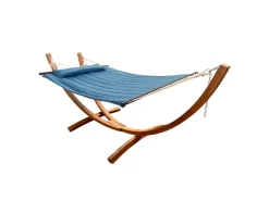 AXI Weitere Gartenmöbel|Hängematte Hawaii Set mit Holzgestell Blau