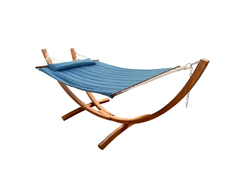 AXI Weitere Gartenmöbel|Hängematte Hawaii Set mit Holzgestell Blau