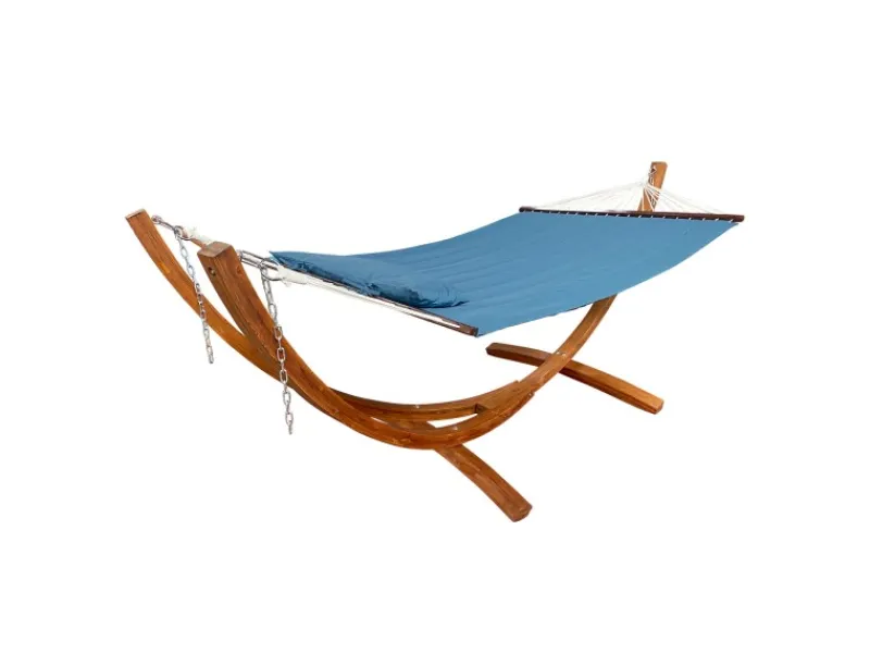AXI Weitere Gartenmöbel|Hängematte Hawaii Set mit Holzgestell Blau