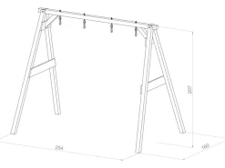 AXI Gartenspielgeräte|4-in-1 SportsFun 160 x 254 x 207 cm