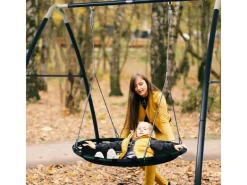 AXI Gartenspielgeräte|Metall-Nestschaukel Anthrazit/Creme