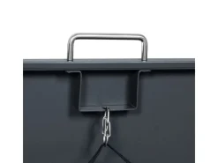 Mülltonnenbox Lucas Metall 2 x 240 l Anthrazit/Holzoptik*AXI Outlet