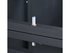 AXI Auflagenboxen|Mülltonnenboxen|Mülltonnenbox Lucas Metall 4 x 240 l Anthrazit/Holzoptik