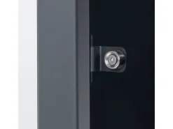 AXI Auflagenboxen|Mülltonnenboxen|Mülltonnenbox Lucas Metall 3 x 240 l Anthrazit/Holzoptik