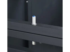 AXI Auflagenboxen|Mülltonnenboxen|Mülltonnenbox Lucas Metall 3 x 240 l Anthrazit/Holzoptik