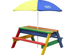 AXI Wasserspielzeug|Nick Sand & Wasser Picknicktisch Regenbogen mit Sonnenschirm