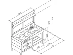 AXI Wasserspielzeug|Sand- und Wasser Spielküche Rosa Groß