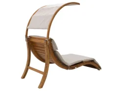 Sonnenliege Salina mit Dach Holz Beige*AXI Best