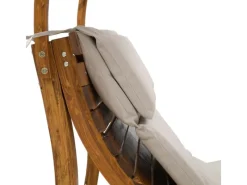 Sonnenliege Salina mit Dach Holz Beige*AXI Best