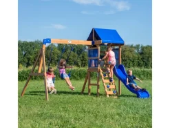 Backyard Discovery Gartenspielgeräte|Aurora Spielturm m. Schaukeln und Rutsche