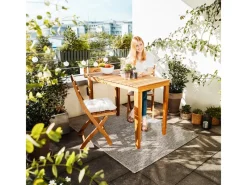 Balkonmöbel|Gartenmöbel-Sets|Balkonmöbel-Set Grenora 3-teilig FSC Holz Natur