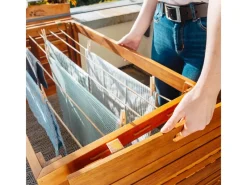 Balkonmöbel|Gartenmöbel-Sets|Balkonmöbel-Set Grenora 3-teilig FSC Holz Natur