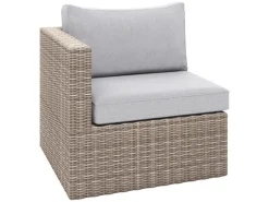 Balkonmöbel|Balkonmöbel-Set Olea Mini 5-teilig Polyrattan Hellgrau