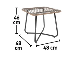 Balkonmöbel|Gartenmöbel-Sets|Balkonmöbel-Set Willmar 3-teilig Polyrattan Beige