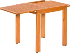 Balkontisch 65/130 cm x 70 cm Eukalyptus Ausziehbar*Merxx Discount
