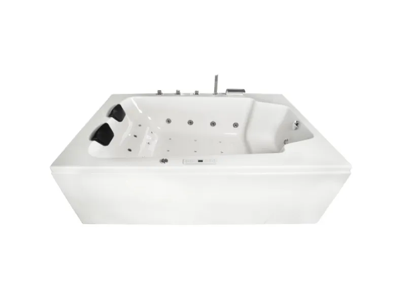 BASERA Outdoor Whirlpools|® Indoor Whirlpool Badewanne XXL Milos 2 Personen Classic 190 x 120 cm