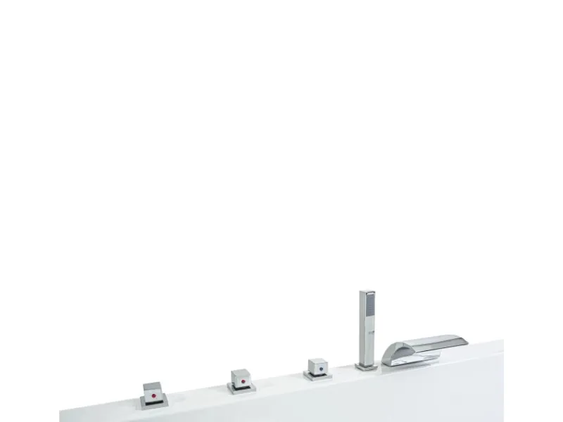 BASERA Outdoor Whirlpools|® Indoor Whirlpool Badewanne XXL Milos 2 Personen Classic 190 x 120 cm