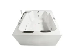 BASERA Outdoor Whirlpools|® Indoor Whirlpool Badewanne XXL Milos 2 Personen Classic 190 x 120 cm