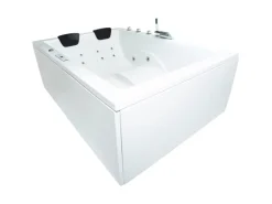 BASERA Wasserpumpe|® Indoor Whirlpool Badewanne XXL Wave Premium 180 x 130 cm