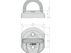 Basi Fahrräder|- Boden-Wandanker - BWA 110 - Schwarz - 6990-0309